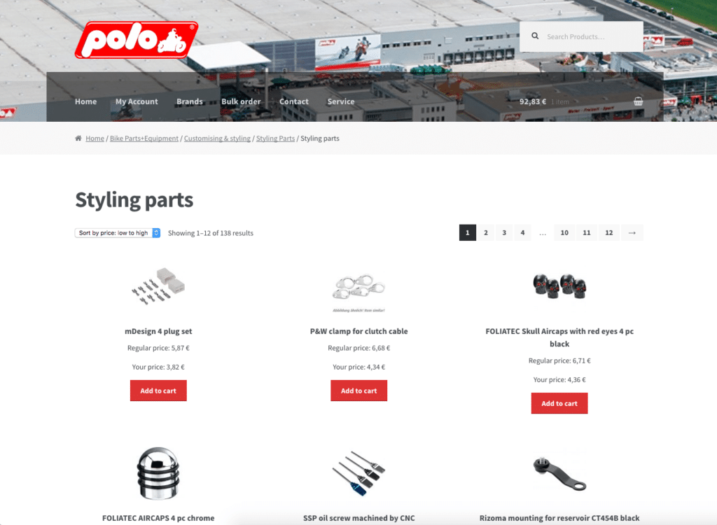 Webshop Integration für Händler im B2B Bereich durch das Webprojekt passwortgeschütztes Portal mit WordPress.