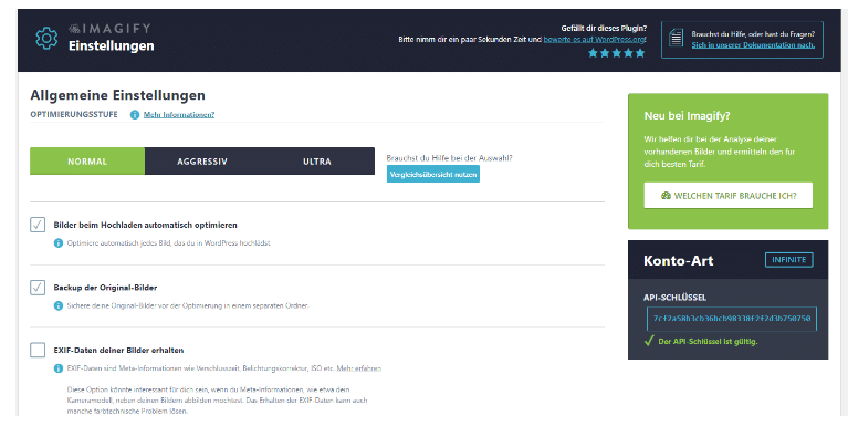 WordPress-Performance Optimierung –Imagify