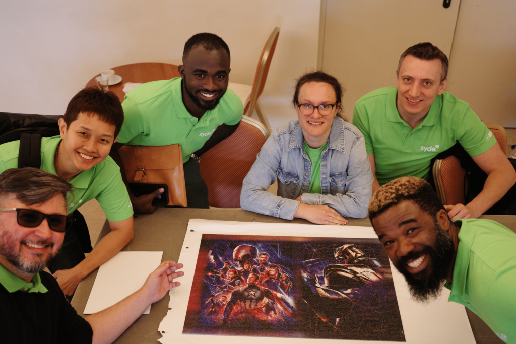 The winning team